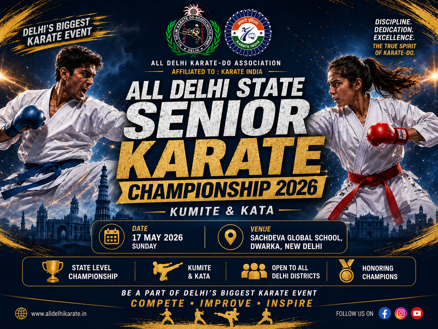 All Delhi State Senior Karate Championship 2026